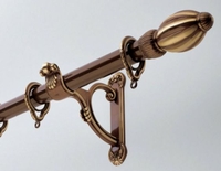 Декоративный круглый однорядный карниз